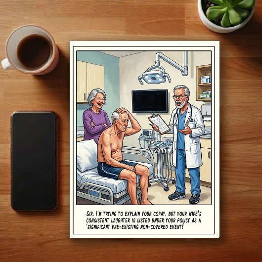 Avonturen op de Eerste Hulp Cartoon Briefkaart