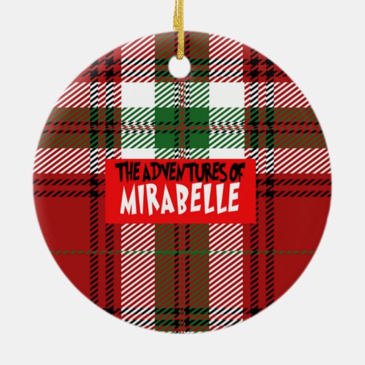 avonturen van de Mirabelle Holidayz18-sierplant Keramisch Ornament (Achterkant)