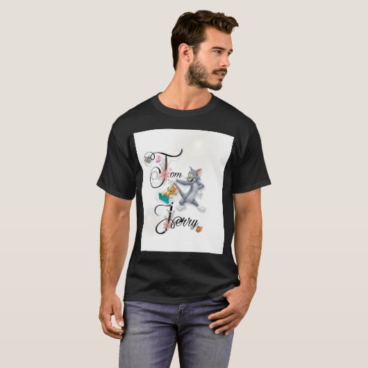 Avonturen van Tom en Jerry" grafisch ontwerp T-shirt (Voorkant volledig)