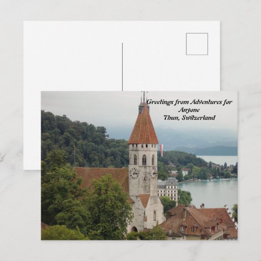 avonturen voor iedereen Briefkaart Thun, Zwitserla (Voorkant / Achterkant)