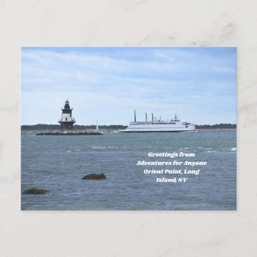 avonturen voor iedereen Orient Point, LI Briefkaar Briefkaart (Voorkant)