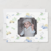 Avonturen wacht op foto Verjaardag uitnodiging (Achterkant)