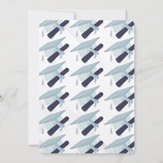 avonturen wachten op afstudeers uitnodiging/aankon kaart (Achterkant)