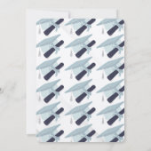 avonturen wachten op afstudeersuitnodiging/aankond kaart (Achterkant)