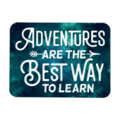 avonturen zijn de beste manier om te leren magneet (Horizontaal)