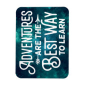 avonturen zijn de beste manier om te leren magneet (Verticaal)