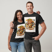 Avonturenbeer-sticker T-shirt (Unisex)