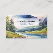 Avonturengids Blauwe Waterverf Bosberg Visitekaartje (Voorkant)