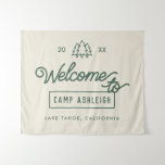 Avonturenkamp Bachelorette Tapestry Wandkleed<br><div class="desc">Maak van uw vrijgezellenfeest een onvergetelijk outdoor avontuur met ons Camp Bachelorette Party Backdrop Tapestry. Gemaakt met de perfecte mix van rustieke charme en wildernis-geïnspireerd ontwerp, dit wandtapijt zet de scène voor een ongelooflijke kamp-thema viering. Of u nu een glamping uitje plant, een bergretraite of een gezellige huttenbijeenkomst, ons wandtapijt...</div>