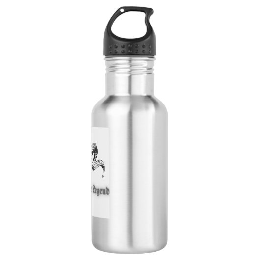 Avonturenlegende – Ram-schedel gotisch embleem Waterfles (Voorkant)