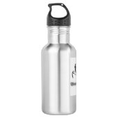 Avonturenlegende – Ram-schedel gotisch embleem Waterfles (Achterkant)