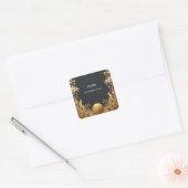 Avonturenpas Instapkaart Bruidsfeest Vierkante Sticker (Envelop)
