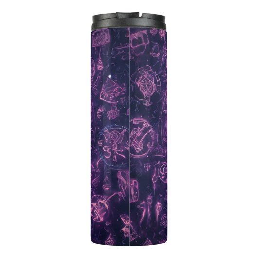 Avonturier decodeert oude runen thermosbeker (Achterkant)