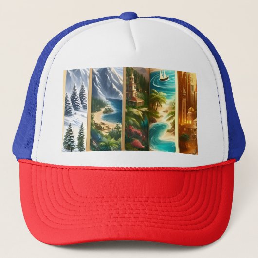 Avonturier Trucker Hat uit Zazzle Pet (Voorkant)