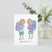 Avonturiers Briefkaart (Staand voorkant)