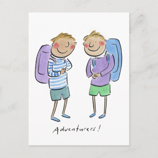 Avonturiers Briefkaart (Voorkant)
