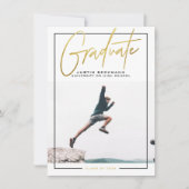 avontuur | Aankondiging gouden foto-Afstuderen (Voorkant)