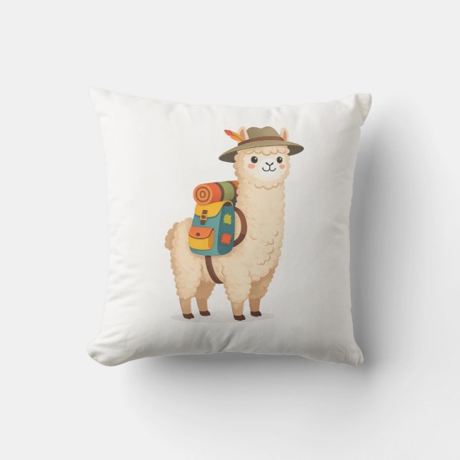 Avontuur Alpaca Kussen (Voorkant)