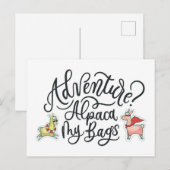 Avontuur? Alpaca My Bags Briefkaart (Voorkant / Achterkant)