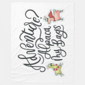 Avontuur? Alpaca My Bags Fleece Deken (Voorkant)