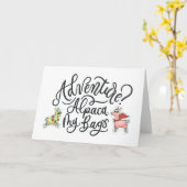 Avontuur? Alpaca My Bags Kaart (Gele Bloem)