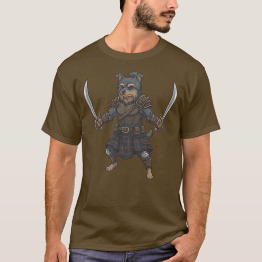 avontuur Australian Silky Terrier gladiator T-shirt (Voorkant)