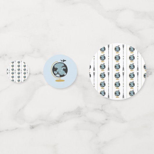 Avontuur Baby shower Confetti (Achterkanten)