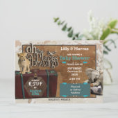 Avontuur Baby shower nodigt uit Kaart (Staand voorkant)