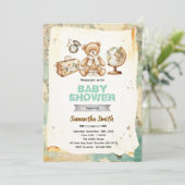 Avontuur Baby Shower Uitnodiging (Staand voorkant)