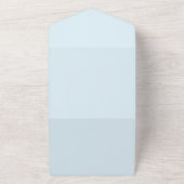 Avontuur Baby shower Waterverf Bomen All In One Uitnodiging (Buitenkant)