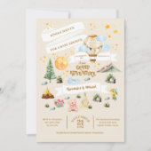 Avontuur Baby shower Waterverf Bomen Kaart (Voorkant)