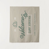 Avontuur Bachelorette Camp Achtergrond Wandkleed (Voorkant)