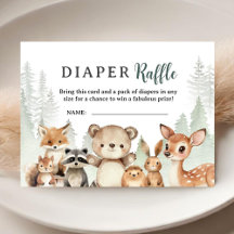 Avontuur Begin Baby Shower Bos Diaper Loterij