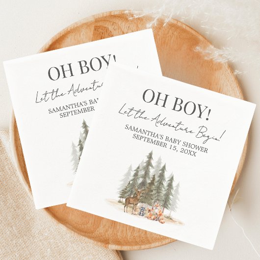 Avontuur Begin Baby Shower Servet