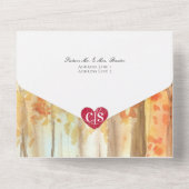 Avontuur Begin Rocky Mountain Bestemming Bruiloft All In One Uitnodiging (Achterkant)