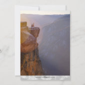 Avontuur Begin Rocky Mountain Bestemming Trouwen Save The Date (Achterkant)