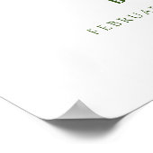 Avontuur Begin Rustiek Bos Baby shower Welkom Poster (Hoek)