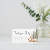 Avontuur Begin Woodland Animal Baby Book voor Baby Informatiekaartje (Staand voorkant)