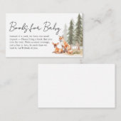 Avontuur Begin Woodland Animal Baby Book voor Baby Informatiekaartje (Voorkant / Achterkant)