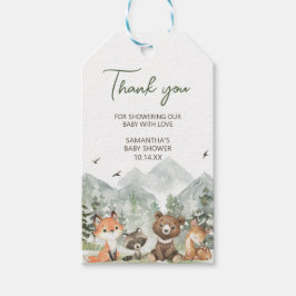 Avontuur Begin Woodland Dieren Favor Tags Cadeaulabel