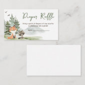 Avontuur Begin Woodland Dieren Luier Raffle Informatiekaartje (Voorkant / Achterkant)