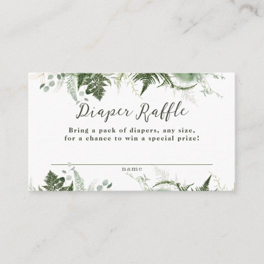 Avontuur Begin Woodland Herten Baby Jongen Douche Informatiekaartje (Voorkant)