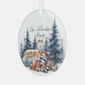 Avontuur begint aan eerste Ornament Pas getrouwd (Voorkant links)