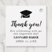 Avontuur begint afstuderen bedankjes labels (Achterkant)