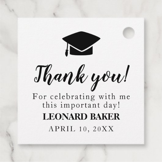 Avontuur begint afstuderen bedankjes labels (Achterkant)