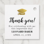 Avontuur begint afstuderen bedankjes labels (Achterkant)