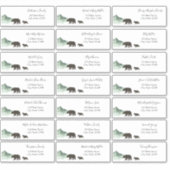 Avontuur begint Baby Gastadres Envelope Sticker (Voorkant)