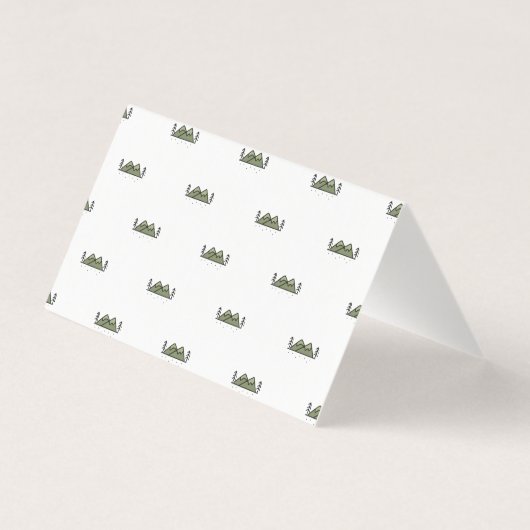 Avontuur begint | Baby shower dank u Visitekaartje (Achterkant)