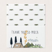 Avontuur begint | Baby shower dank u Visitekaartje (Buitenkant ongevouwen)