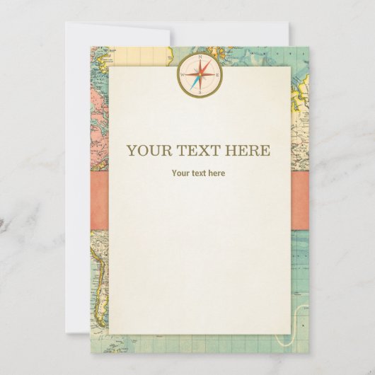 Avontuur begint Baby shower kaart Tafelteken (Voorkant)